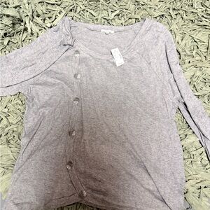 Maurices Gray Crew Neck Top